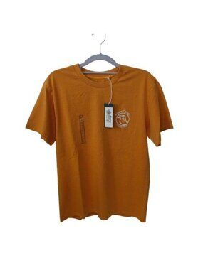 NEW Alpine Design Men's Short Sleeve Hike Graphic Tee Golden Honey Size S